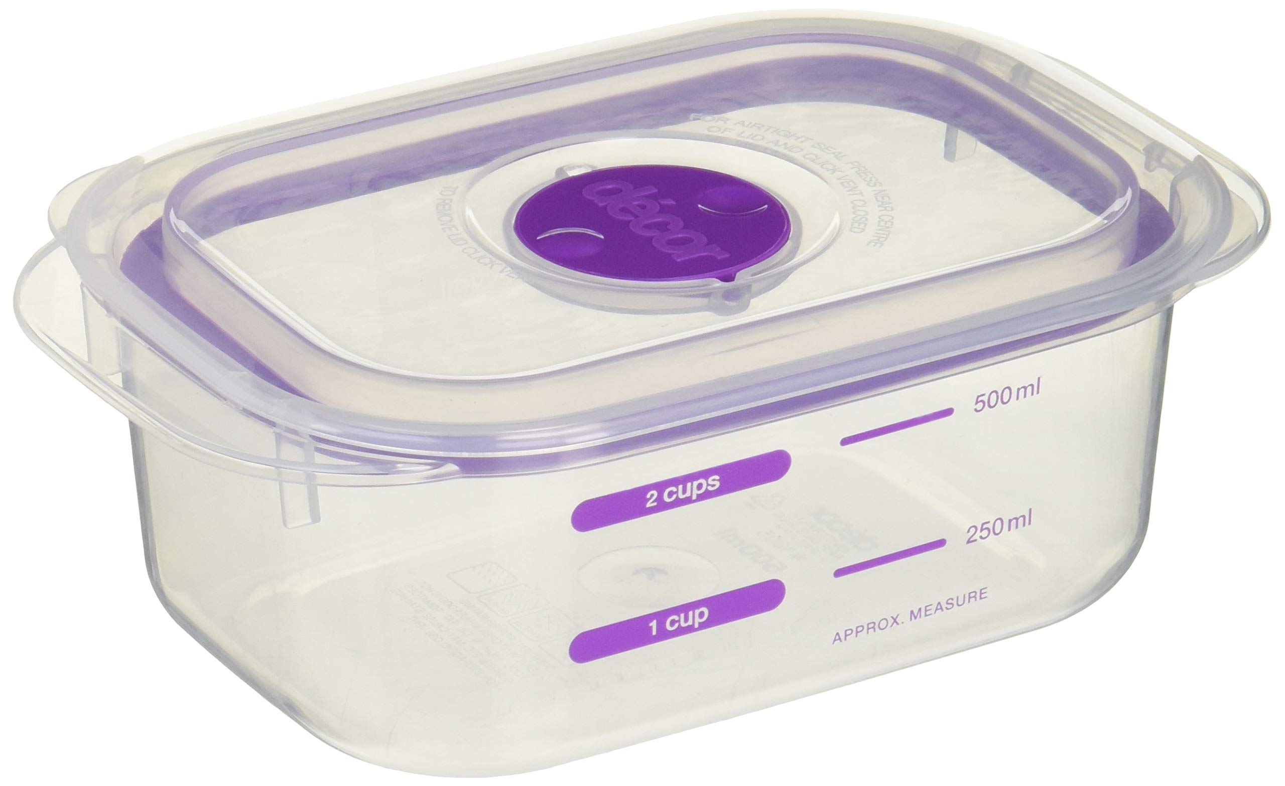 Amazon｜デコール 保存容器 500ml 耐熱 電子レンジ 食洗機対応